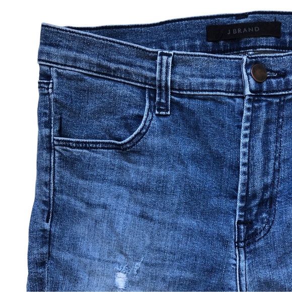 J Brand Alana Fix Up Destruct Size 27 Ankle Medium Blue - Picture 4 of 15